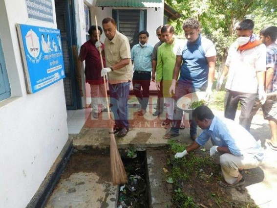Assam Minister participates in Tripura Swachh Bharat programme Assam Minister participates in Tripura Swachh Bharat programme